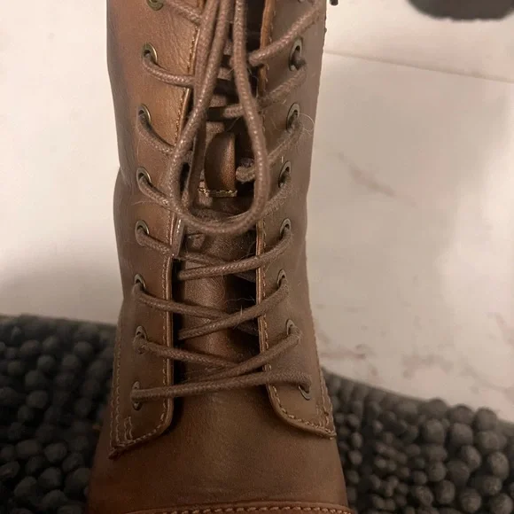 Sz 8w Brown Lace-Up Ankle Boots by Universal Thread - Picture 6 of 6